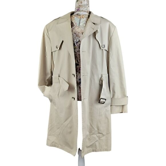 Botany Weathertopper Zip Out Warm Liner Tan Trench Overcoat - Picture 2 of 12